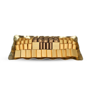 600g Gold Rectangular-Shaped Plate Arrangement