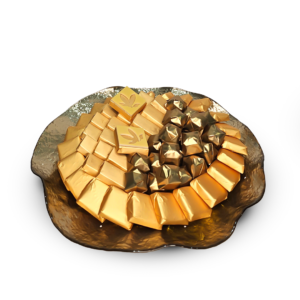 830g Gold Glass Tray Arrangement